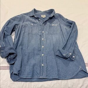 J. Crew Light Blue Casual Button Down Shirt size medium